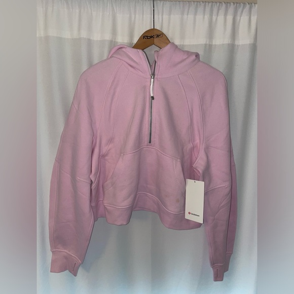 NWT Lululemon scuba oversized half zip hoodie meadowsweet pink M/L new (read) - Picture 2 of 12